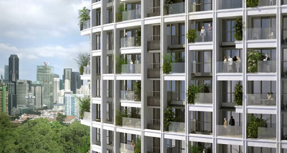 One Pearl Bank draws praise for green facade - New launch property news