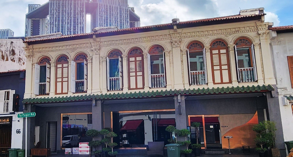 Three ‘trophy’ conservation shophouses at  Tanjong Pagar for sale at $6,000 psf - New launch property news
