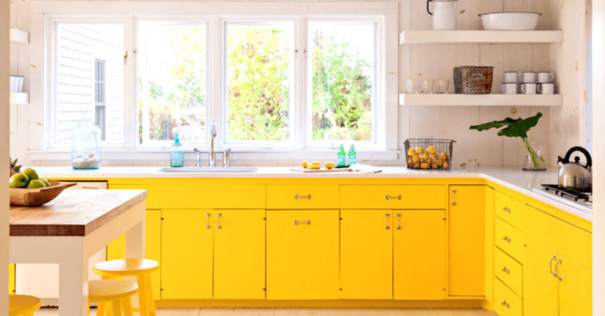 12 Design Ideas For A Cheerful Yellow Kitchen - EDGEPROP SINGAPORE