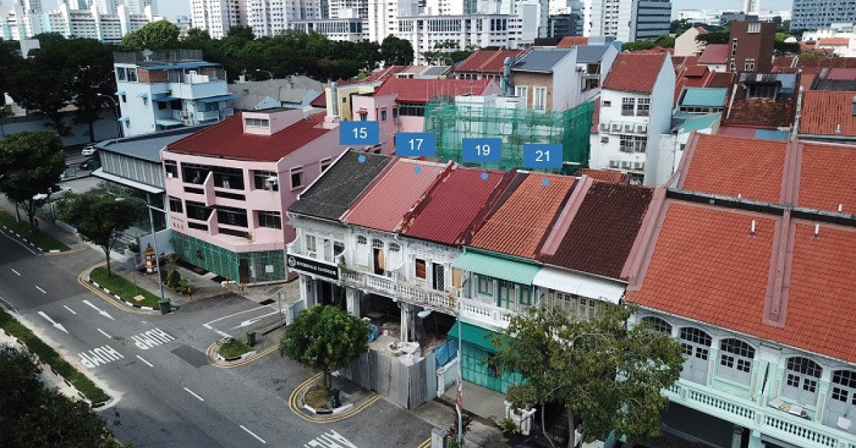 Four shophouses on Tessensohn Road going for $25 mil - EDGEPROP SINGAPORE