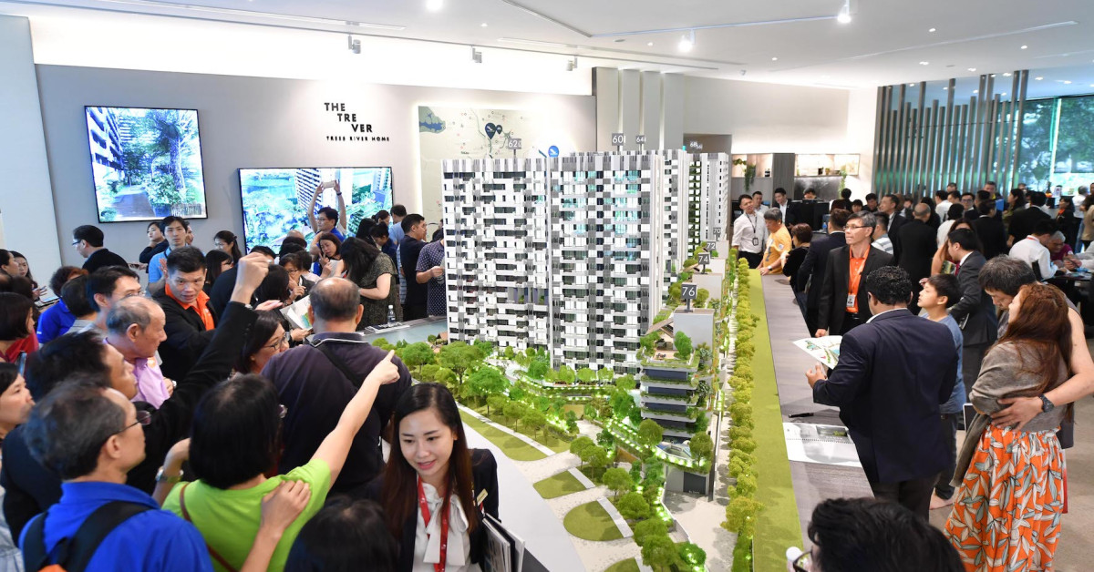 The Tre Ver preview draws 3,000 on the first day of preview - EDGEPROP SINGAPORE