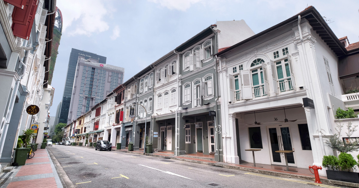  Two restored shophouses at Tras Street up for sale for $22.6 mil - EDGEPROP SINGAPORE