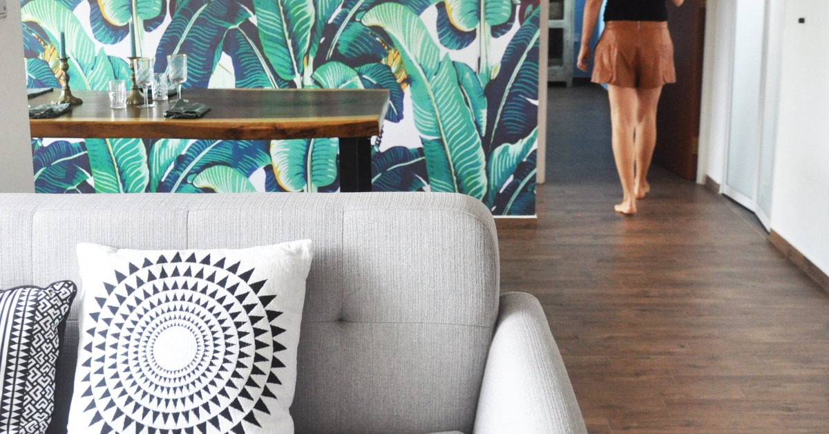 House Tour: Wystan and Simin's Colourful Tropical-Themed HDB Home - EDGEPROP SINGAPORE