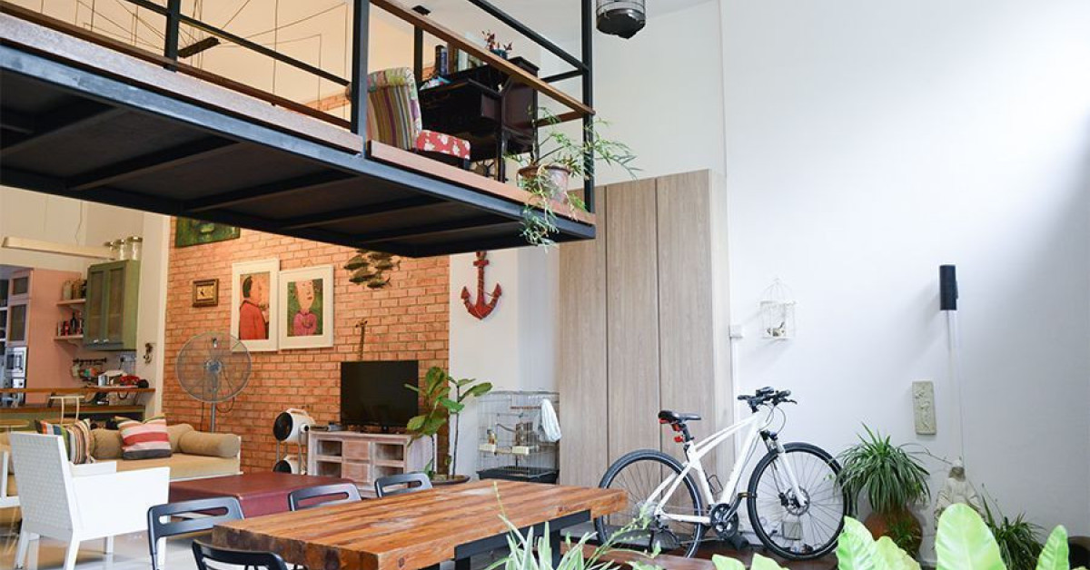 House Tour: Jerome and Sarah's Charming Home with Industrial-Style Mezzanine - EDGEPROP SINGAPORE