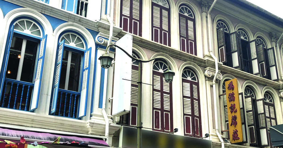 Three-storey conservation shophouse in Chinatown for sale at $8.5 mil - EDGEPROP SINGAPORE