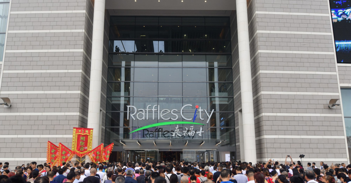 CapitaLand's Raffles City Chongqing saw shopper traffic of 900,000 on opening weekend - EDGEPROP SINGAPORE