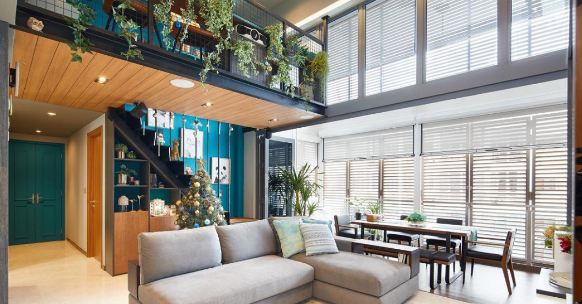 This Family’s Mod-Industrial Home Has Its Own Mezzanine Loft - EDGEPROP SINGAPORE
