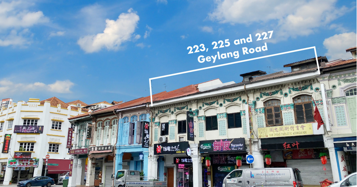Three conservation shophouses in Geylang for sale at $12 mil - EDGEPROP SINGAPORE