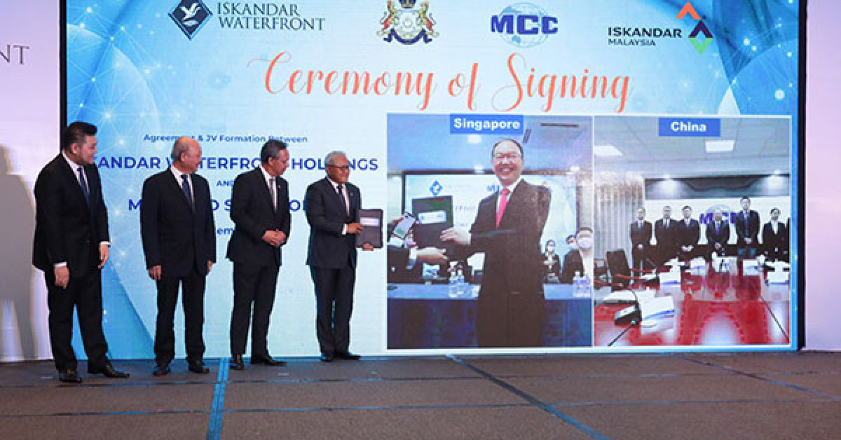 Iskandar Waterfront Holdings and MCC Singapore sign deal for $2.6 bil Johor property venture - EDGEPROP SINGAPORE