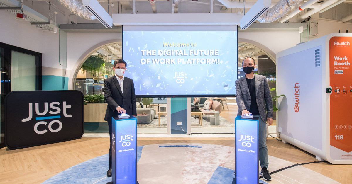 JustCo launches Digital Future of Work Platform that allows users to book co-working booths - EDGEPROP SINGAPORE
