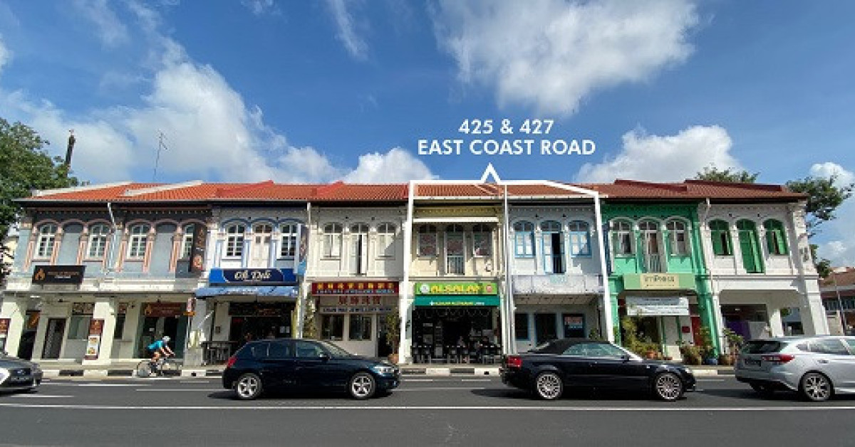 Freehold East Coast Road shophouses going for $7.8 mil - EDGEPROP SINGAPORE