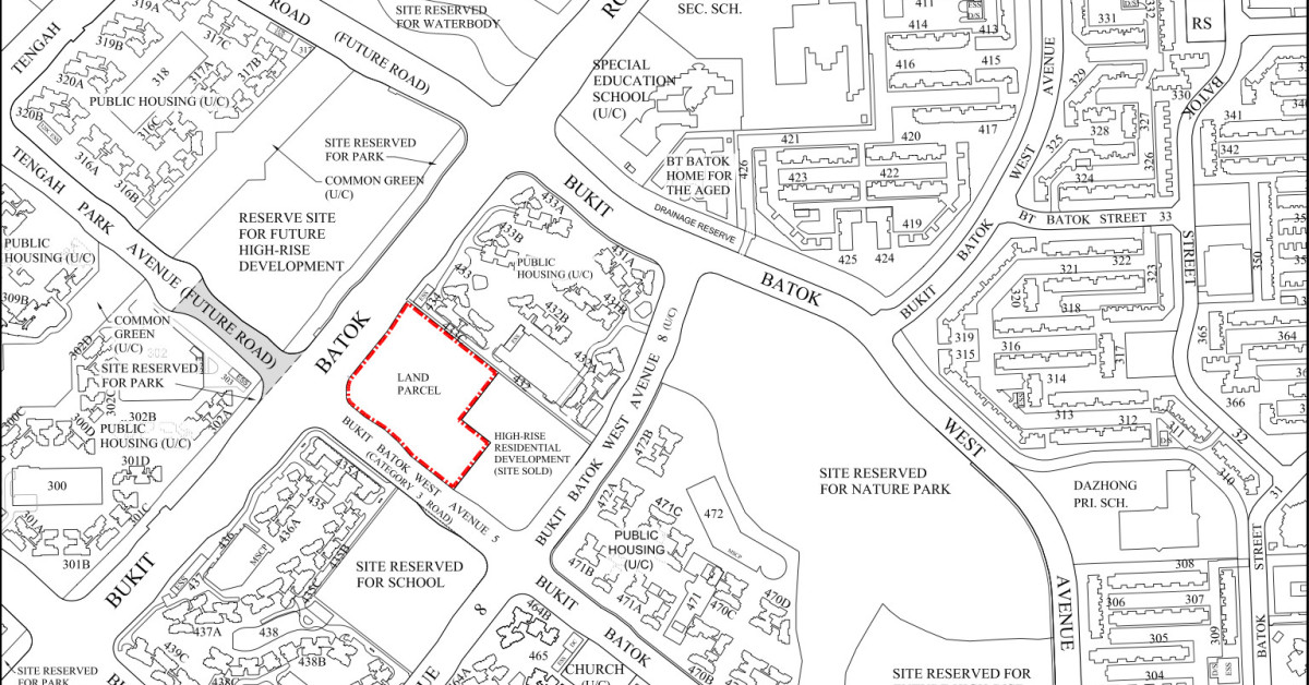  New EC site at Bukit Batok West Ave 5 launched for tender - EDGEPROP SINGAPORE