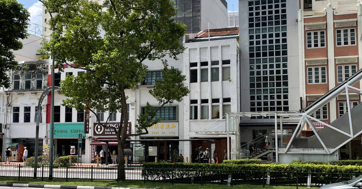 Commercial shophouse at 21 New Bridge Road on sale for $18.5 mil - EDGEPROP SINGAPORE