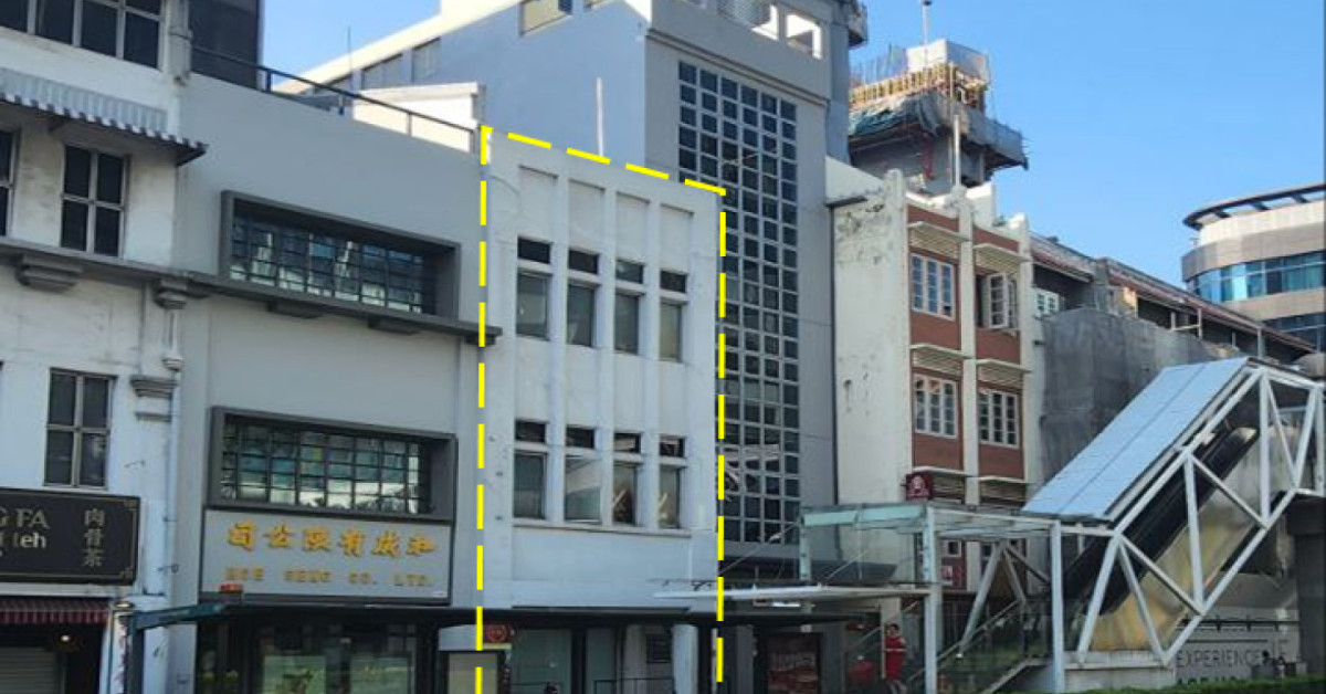 Commercial shophouse on New Bridge Road up for sale, valued at $22 mil - EDGEPROP SINGAPORE