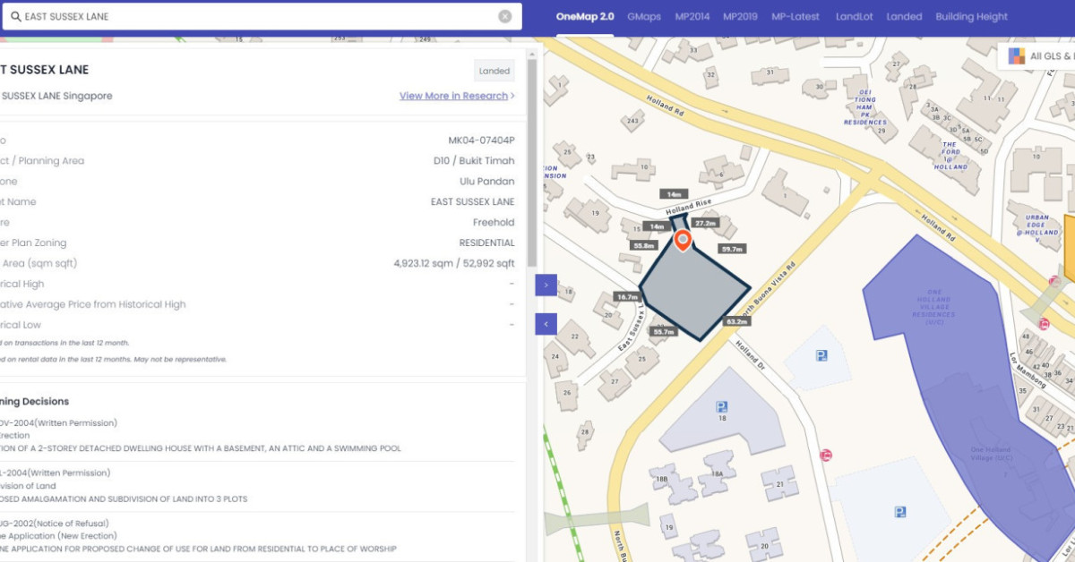 Large Holland Rise GCB plot on the market for $106 mil  - EDGEPROP SINGAPORE