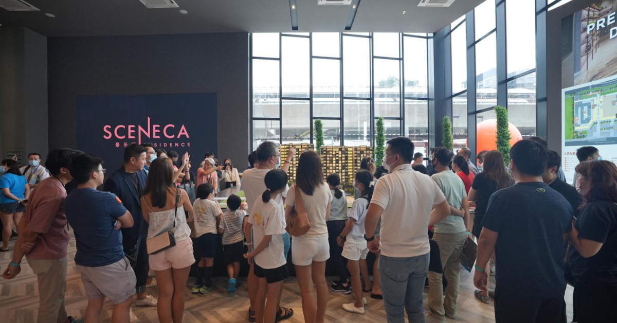 Sceneca Residence draws close to 3,000 visitors on first day of preview - EDGEPROP SINGAPORE