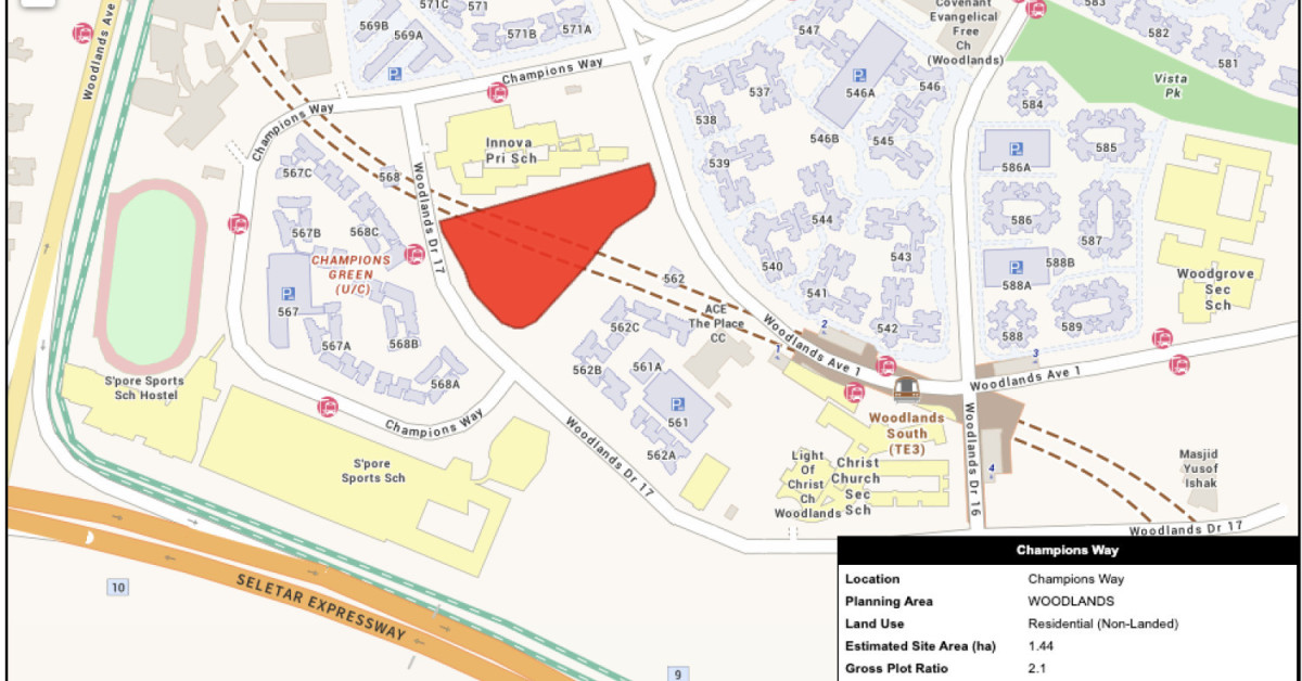 GLS sites at Champions Way, Lorong 1 Toa Payoh and Punggol Walk released for sale - EDGEPROP SINGAPORE