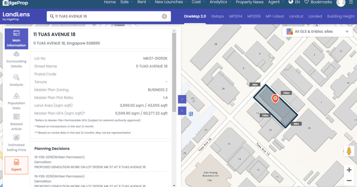 JTC to open public tender for Tuas industrial site on Reserve List - EDGEPROP SINGAPORE