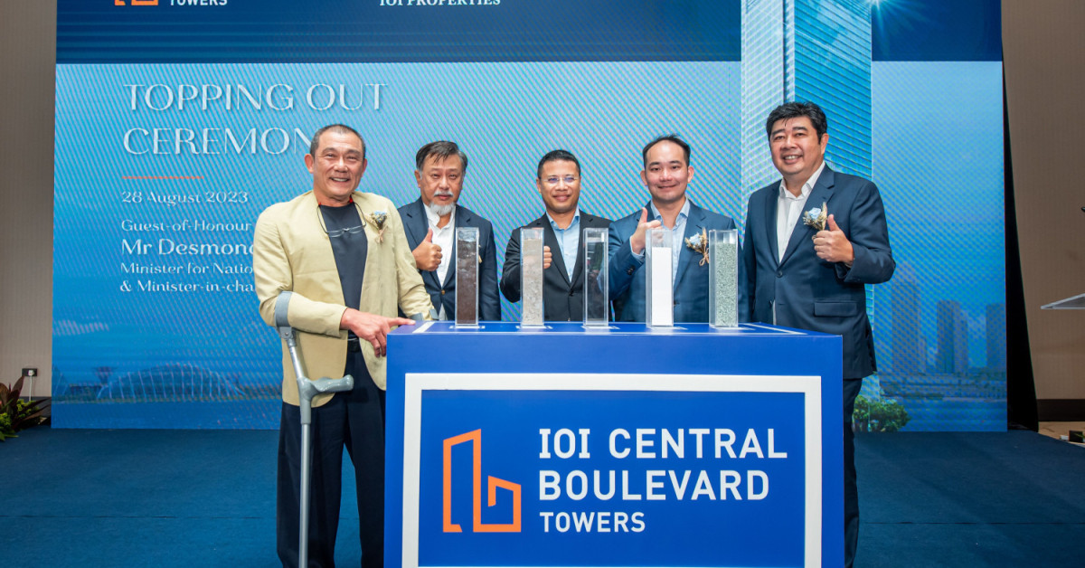 IOI Central Boulevard Towers tops out - EDGEPROP SINGAPORE