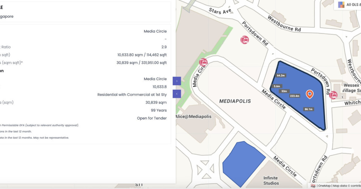 Qingjian Realty and Forsea Holdings JV submit top bid of $1,191 psf ppr for GLS site at Media Circle - EDGEPROP SINGAPORE