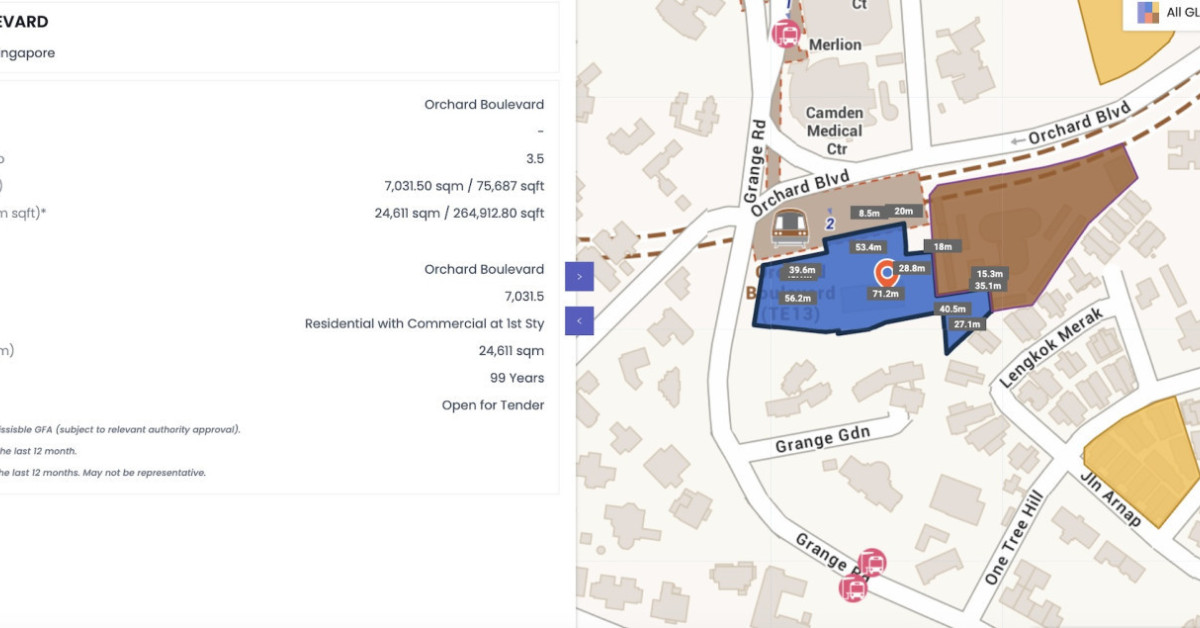 UOL and Singapore Land submit top bid of $1,616 psf ppr for GLS site at Orchard Boulevard - EDGEPROP SINGAPORE