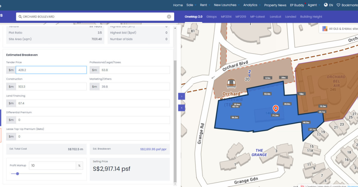 UOL Group and Singapore Land Group awarded Orchard Boulevard GLS site - EDGEPROP SINGAPORE